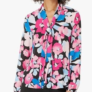 NWT KASPER floral blouse